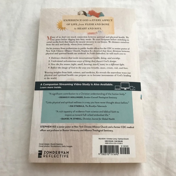 ๐ 3/$35 Faith Embodied Paperback Christian Book by Stephen Ko - Picture 4 of 7